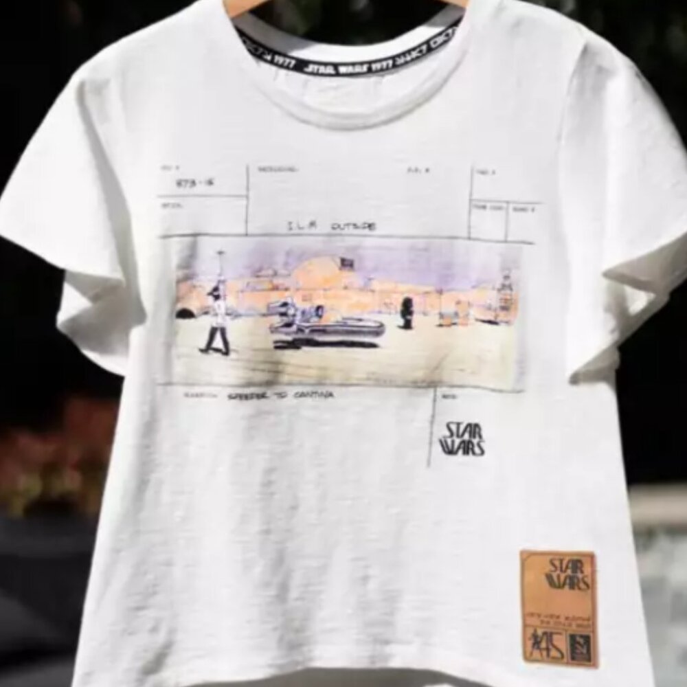 NWT Disney Parks Star Wars Concept Art Ultraviolet Ink T-shirt XL Luke Skywalker